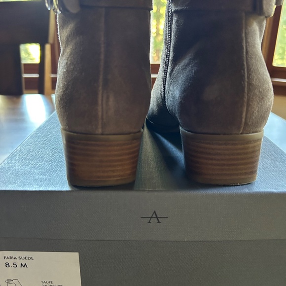 Aquatalia Faria Suede (taupe) Booties (8.5M) - Picture 3 of 6